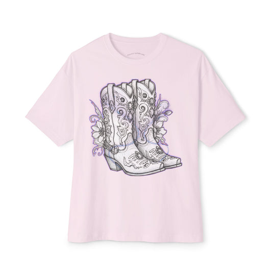 Sketched Cowgirl Boots Comfy Unisex Tee